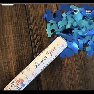 (2) 12” confetti cannon with blue 💙confetti.